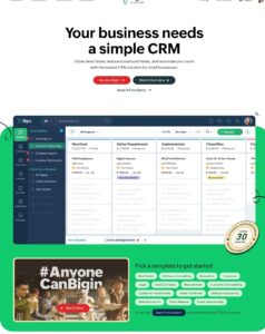 Use Zoho Bigin to Turn Spreadsheets...