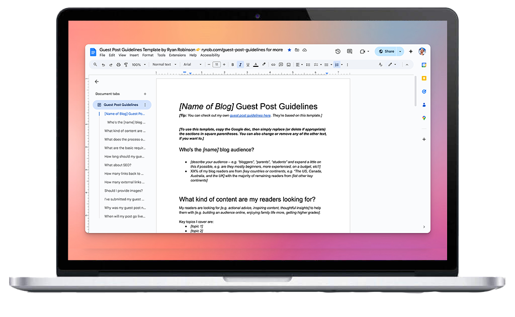 6 Guest Post Guidelines Template Essentials...