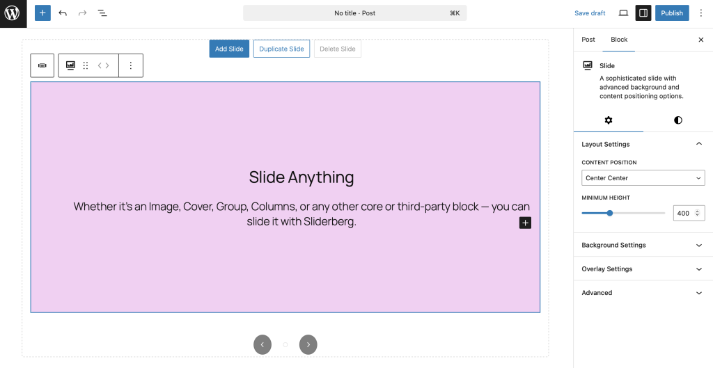 Sliderberg Review – A Gutenberg Slider...