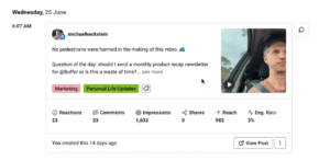 New in Buffer: LinkedIn Profile Analytics