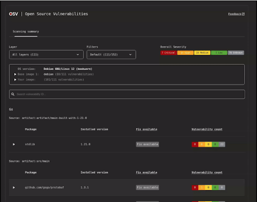 Vulnerability scanner and remediation tool for open source Vulnerability scanner and remediation tool for open source