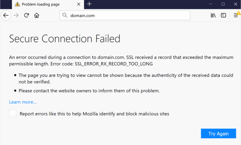 Fix SSL_ERROR_RX_RECORD_TOO_LONG in Firefox – Quick Guide Fix SSL_ERROR_RX_RECORD_TOO_LONG in Firefox – Quick Guide